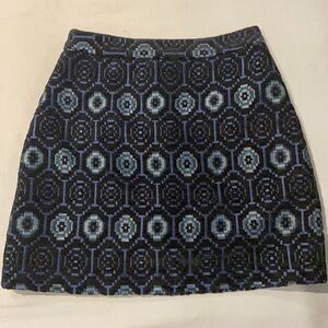 Zara Basic Mini Skirt Zipper Closure texture print